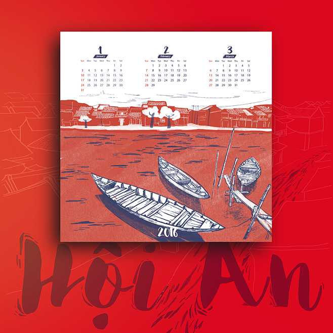 Hoi An Ancient Town Calendar 2016 : Being on
