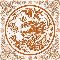 中国风素材-花瓣网|陪你做生活的设计师 龙图墨迹卡通龙图象
