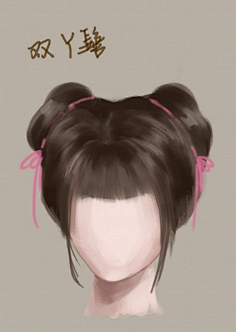 com采集妇女大哥°采集到古代发型手绘版古代女子发型大全www.