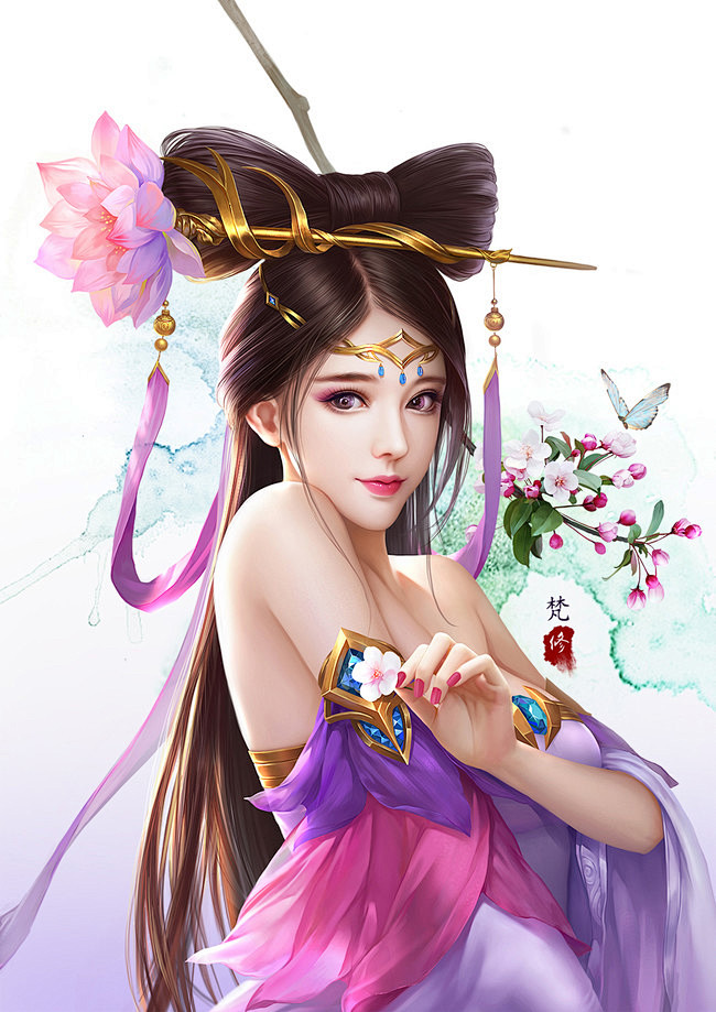 net 王者荣耀 貂蝉 同人图 插画 壁纸 | 貂蝉 | 半次元-第一中文cos