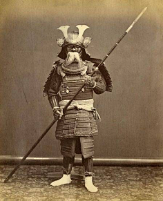日风武士甲胄铠甲浪人和风袴羽织传统建筑禅兜鍪忍者