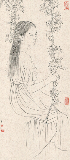 赵胜琛线描人物精选