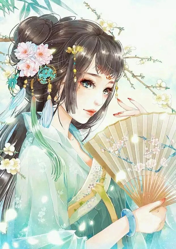 二次元手绘古风人物