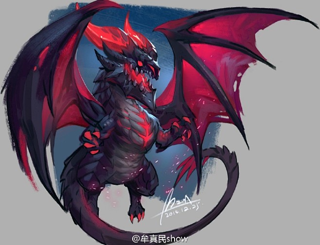 q版龙 怪物龙 龙原画 游戏 cg