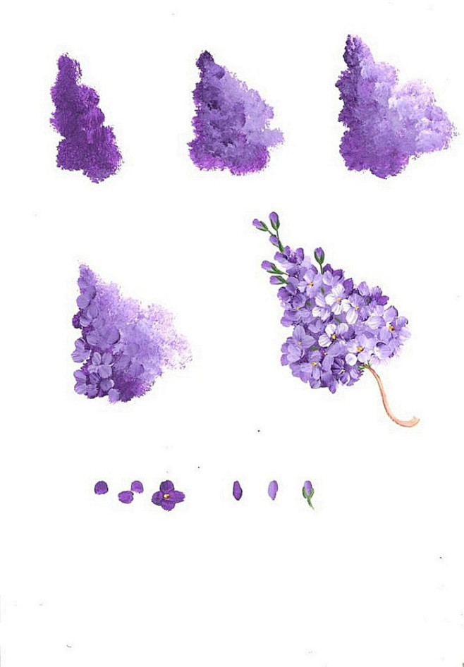 油画紫藤花