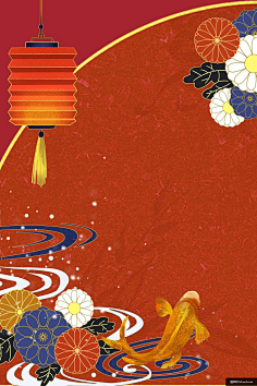 国潮文化海报 中国风背景 中式背景 新中式背景 复古手绘背景 1
