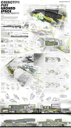 晋绘手绘采集到景观 建筑 规划 作品集排版