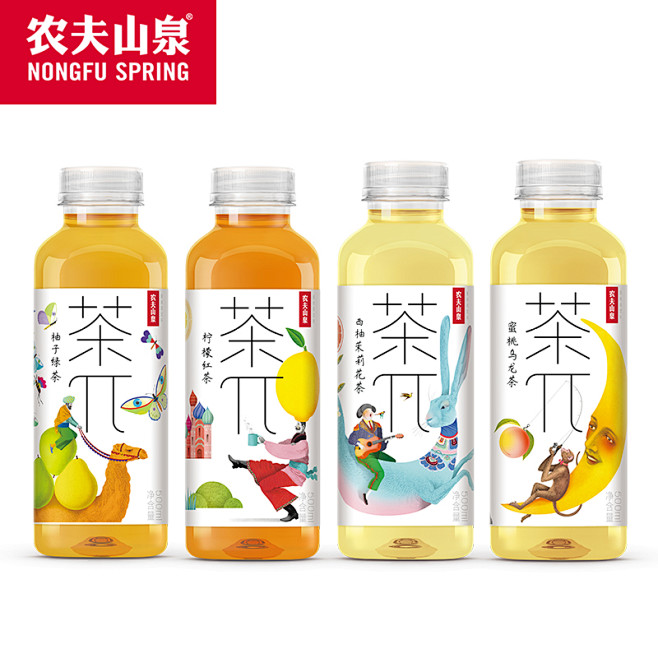 com 农夫山泉官方旗舰店茶π茶派《我是唱作人》4种口味可选500ml*15