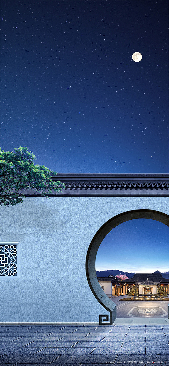 新中式场景建筑