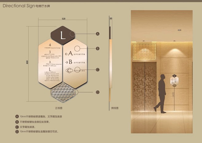 原创作品:北京泰华酒店标识室内字体概念设计抽龙旗设计图图片