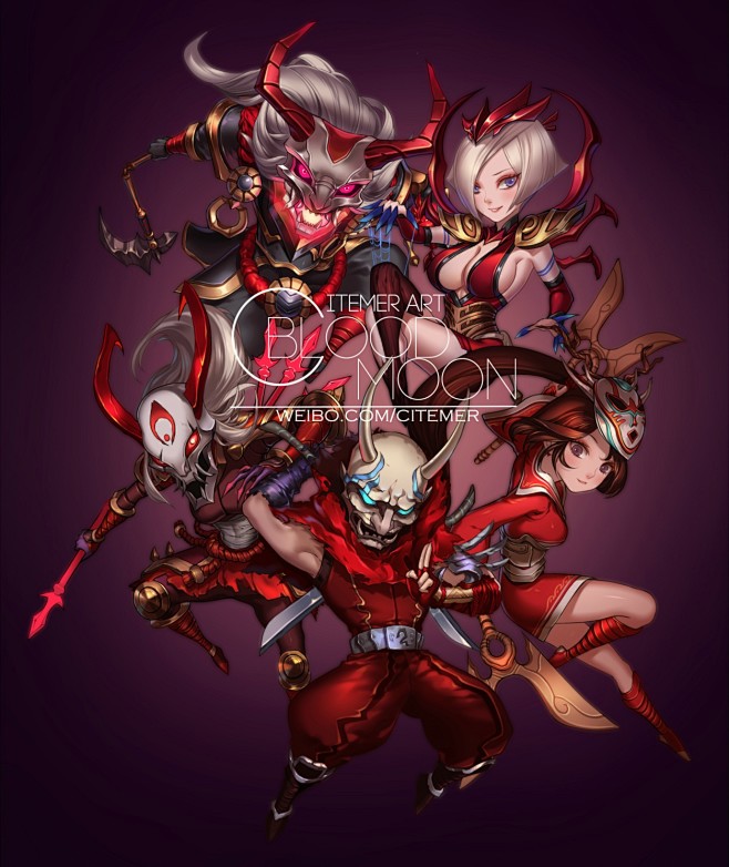 姜夏从壹噸转采于2015-12-15 09:47:41blood moon游戏——原画—人物