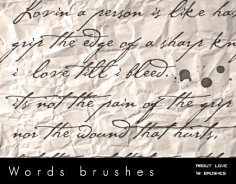 com 手写书信英文字体效果笔刷 brushes.uisck.com