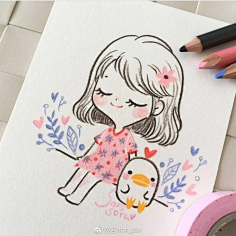 67 676767-花瓣网|陪你做生活的设计师 孩儿简笔画 素材