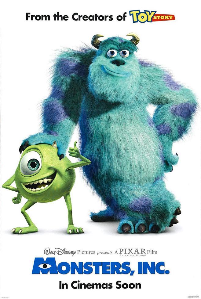 怪兽电力公司monstersinc2001pixar