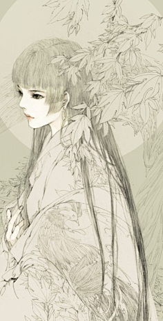 水彩古风
