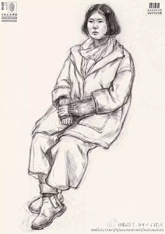 素描全身像
