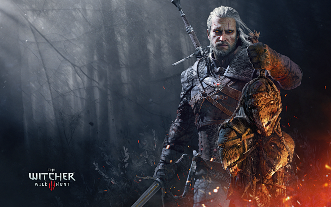 witcher3enwallpaperthewitcher3wildhuntgeraltwithtrophies2560x