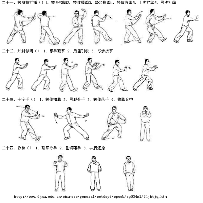 二十四式简化太极拳图解_坚持技术的空间_百度空间