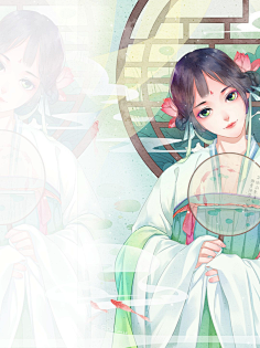 二柒七采集到别馆花深处(古风女)