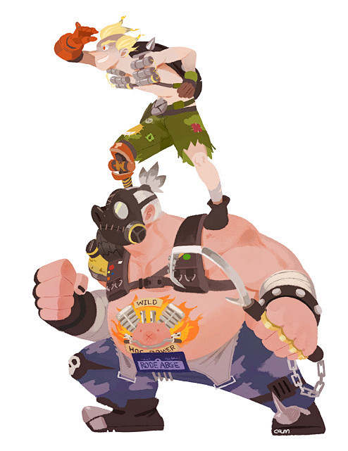 转采于2017-12-14 10:19:05#狂鼠# #路霸# #守望先锋#【q版】 场景