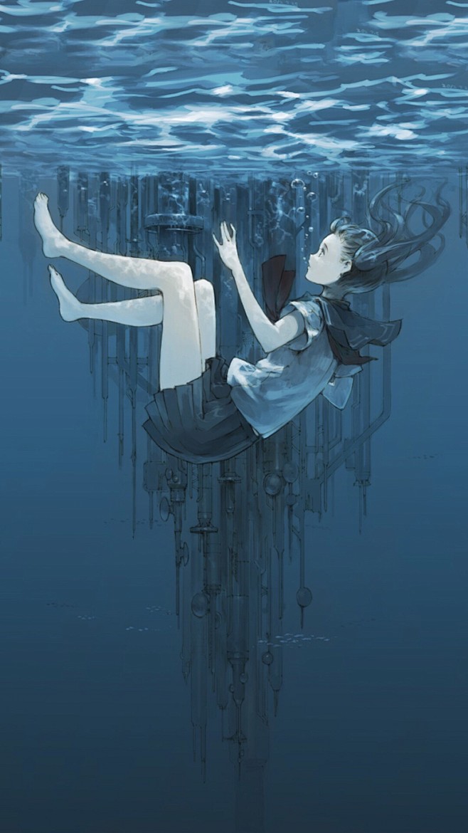 illustration|动漫水下