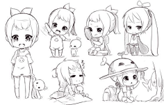 画画的小虎哥哥采集到Q版画法