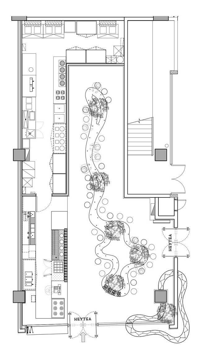 设计师把这家喜茶藏在了曲水流觞里hi设计
