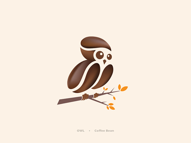 咖啡和猫头鹰logo设计字体传奇网ziticq