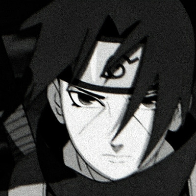 火影忍者 宇智波鼬 黑白 头像