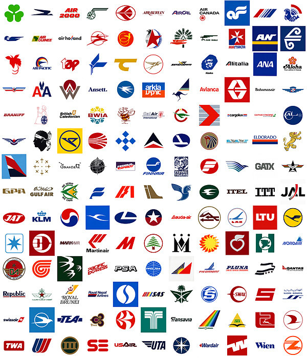 各大航空公司的标志图片