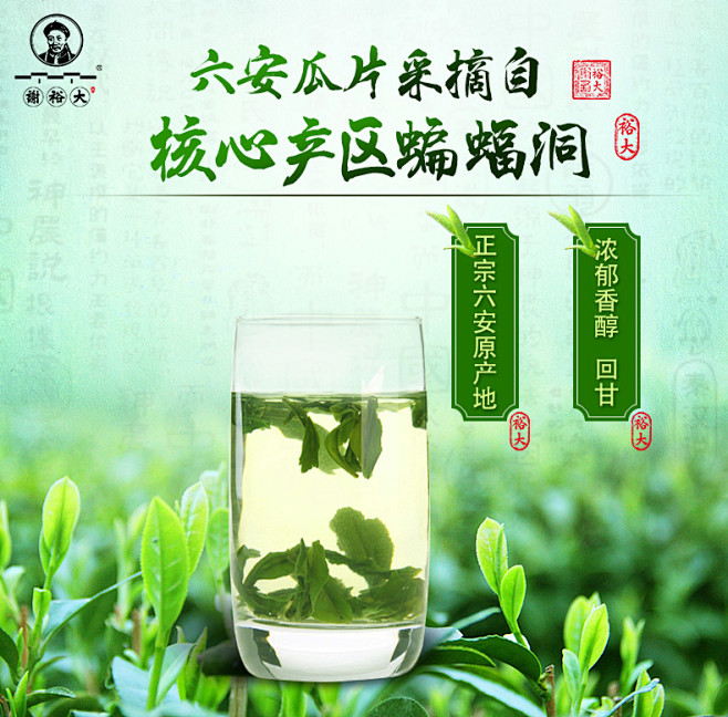 2016新茶謝裕大六安瓜片100g綠茶茶葉盒裝茶葉瓜片茶原產地核心tmall