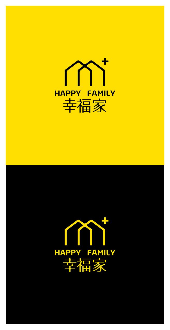 幸福家logo设计
