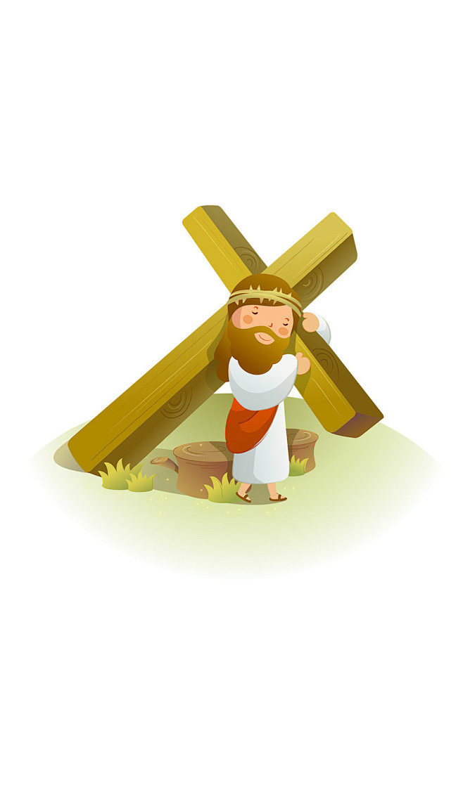耶稣十字架卡通图片