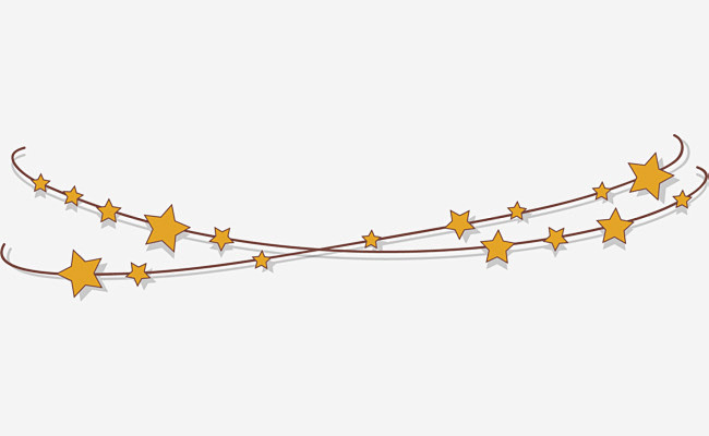 卡通五角星分割线