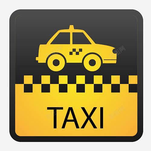 taxi图标平面电商创意素材