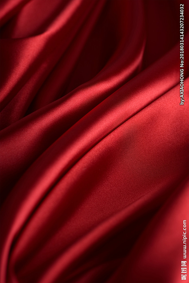 红色绸布背景
