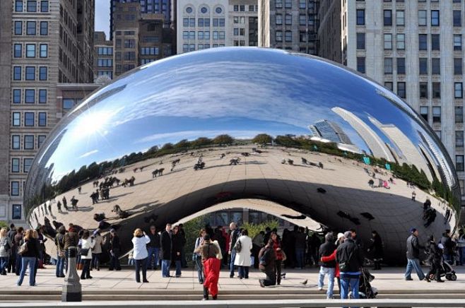 cloudgate安尼施卡普尔云门芝加哥