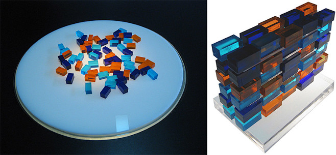 堆叠的体块概念示意