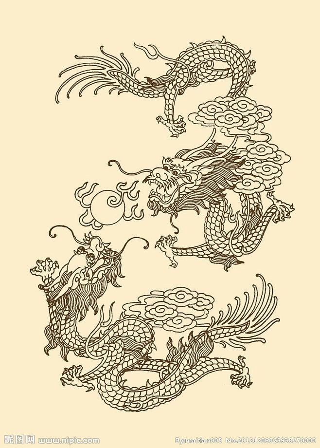 08:21:45双龙戏珠源文件@北坤人素材1喜欢纹样图案黑你的益达该采集也