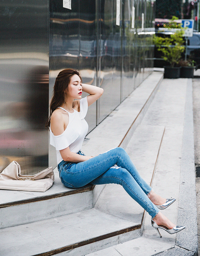 朴正允这坐姿太有女人味了女神好美