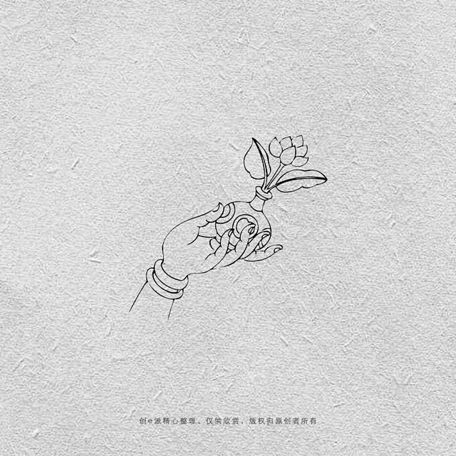 22百福曼妙多姿的佛手,不但是美也是慈悲,更是智慧和力量的象征手势