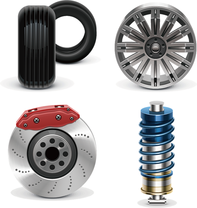 汽车配件矢量图