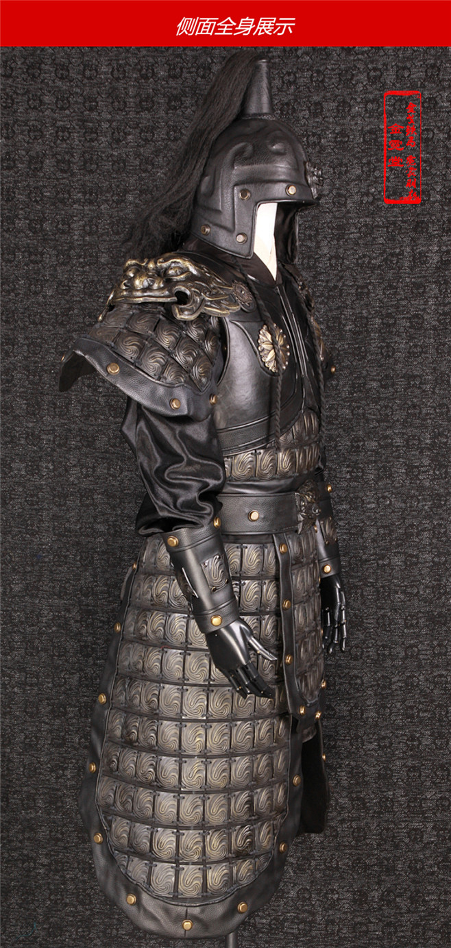 金霓古代张飞三国将军盔甲武士战袍铠甲元帅古装摄影戏剧服饰服装淘宝
