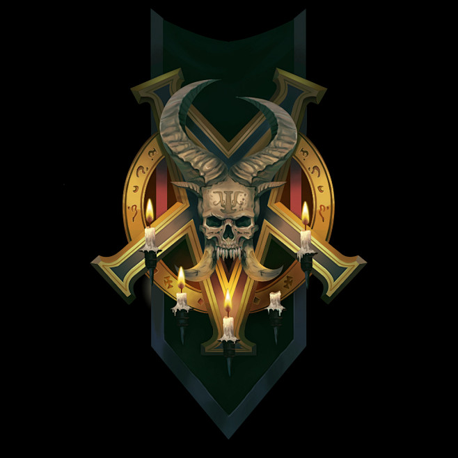 骷颅头徽章