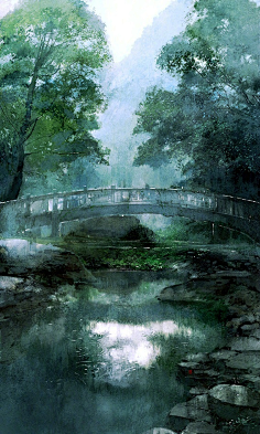 hotlinda采集到水彩风景