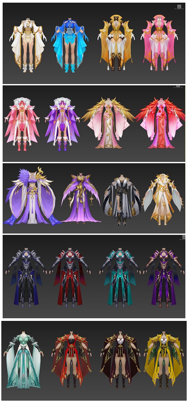 中国风仙侠武侠角色人物武器宠物动物服装时装