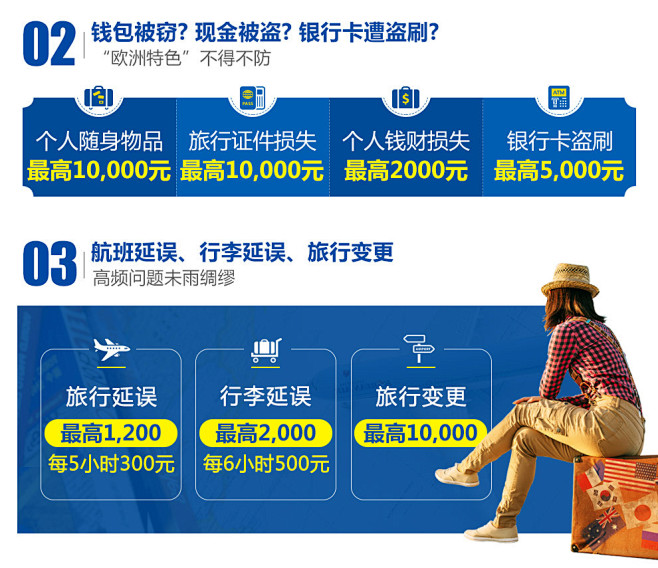 【安联保险】申根签证保险 境外旅游险欧洲旅