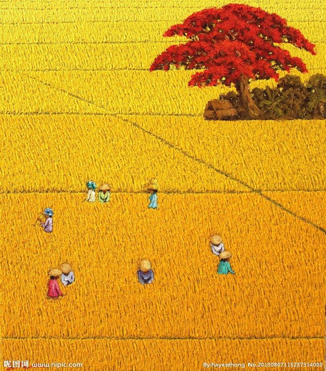 稻田油画