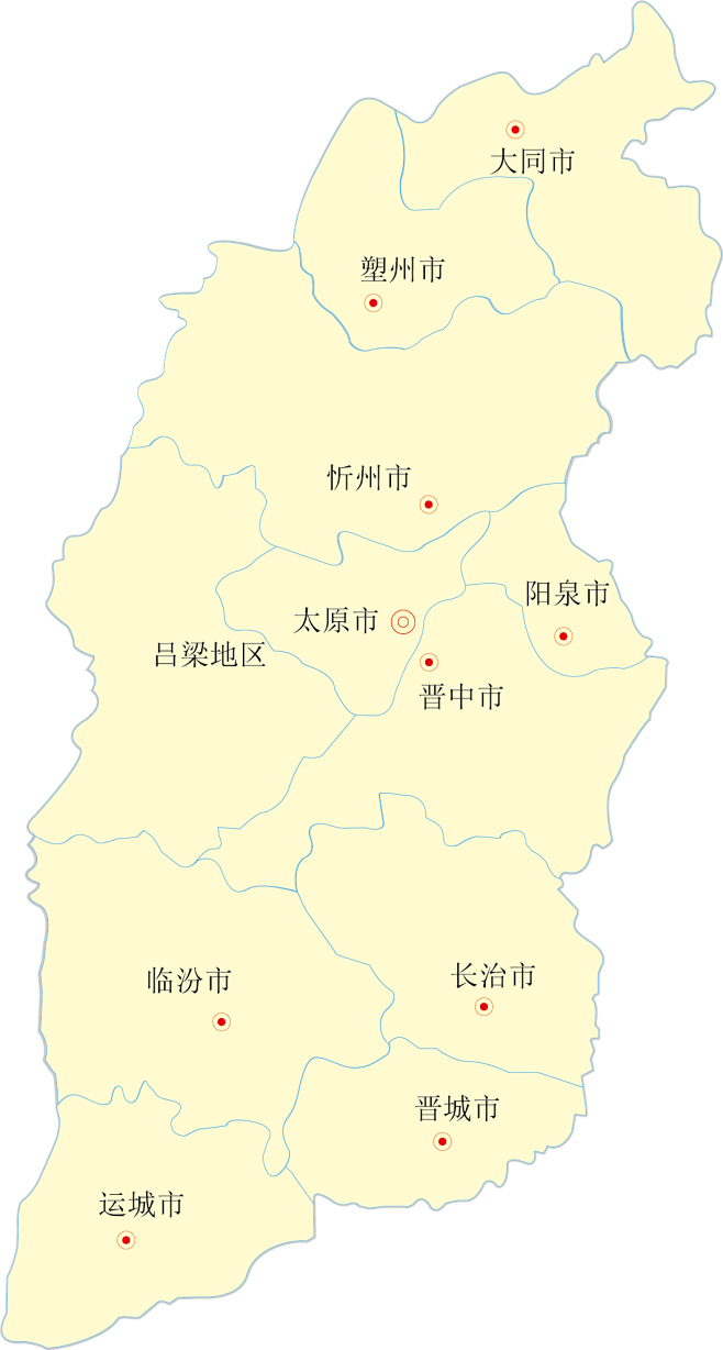 山西省 矢量地图 地图 其他元素免抠png图片壁纸