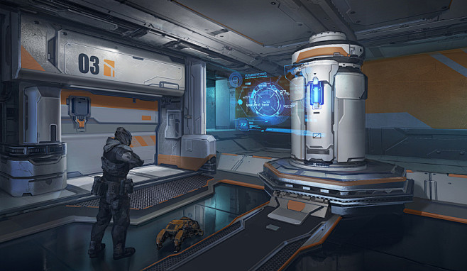 机械 未来-花瓣网|陪你做生活的设计师 | 科幻游戏太空舱场景资源